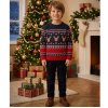 OVX31: Kids Knitted Christmas Reindeer Jumper (4- 9 years)
